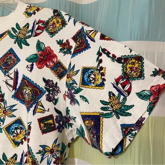 Vintage Cherokee Crewneck Traveling Graphic T-Shirt Sz Medium - Picture 3 of 6